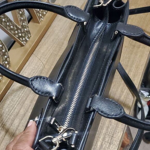 Kate Spade New York Staci Medium Black Leather Satchel Bag - Picture 8 of 12